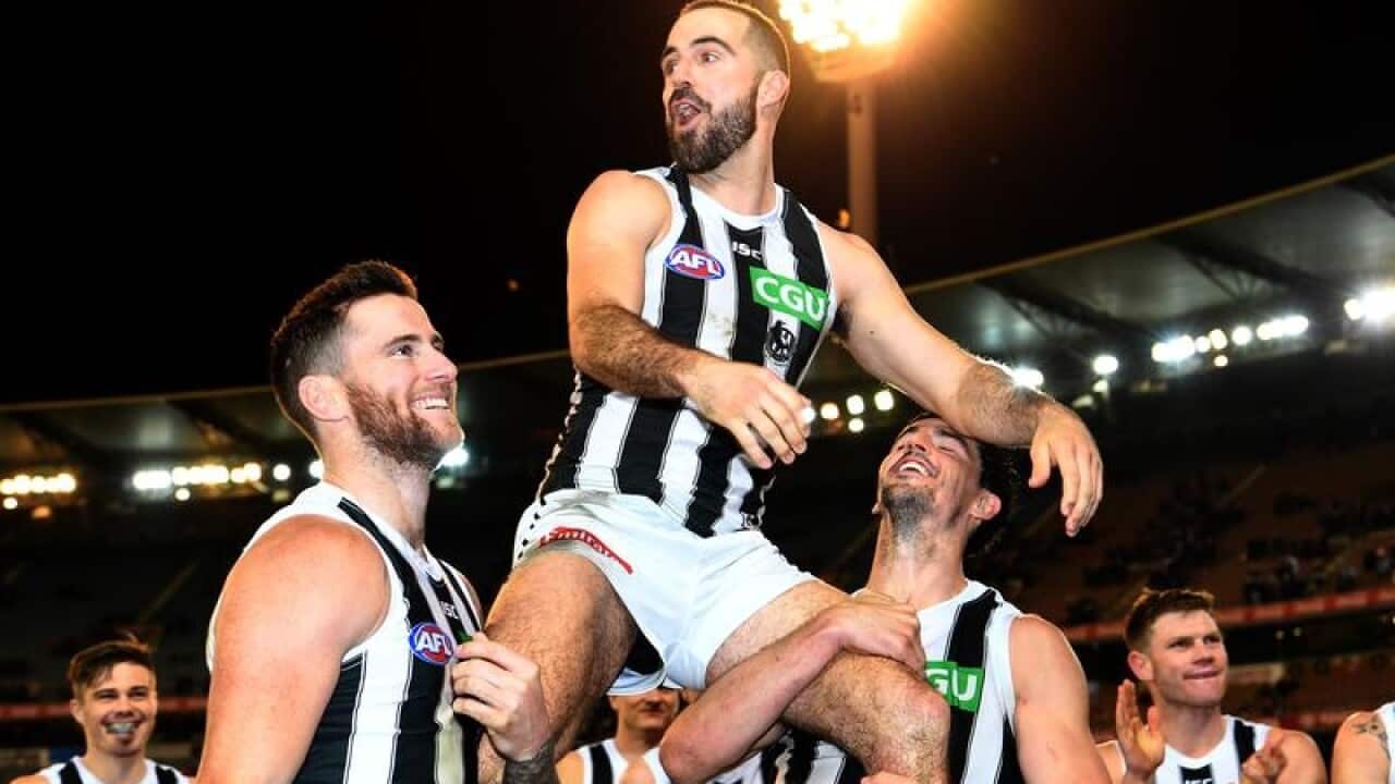 Pies outlast Bombers for grinding AFL win | SBS News