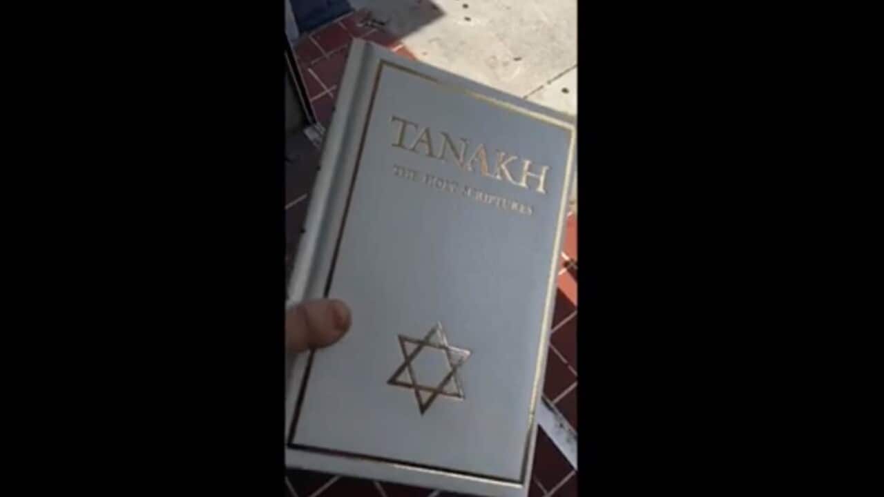 Miami police suspended Sgt. Roberto Destephan after video surfaced of him referring to the Hebrew Bible, or Tanakh