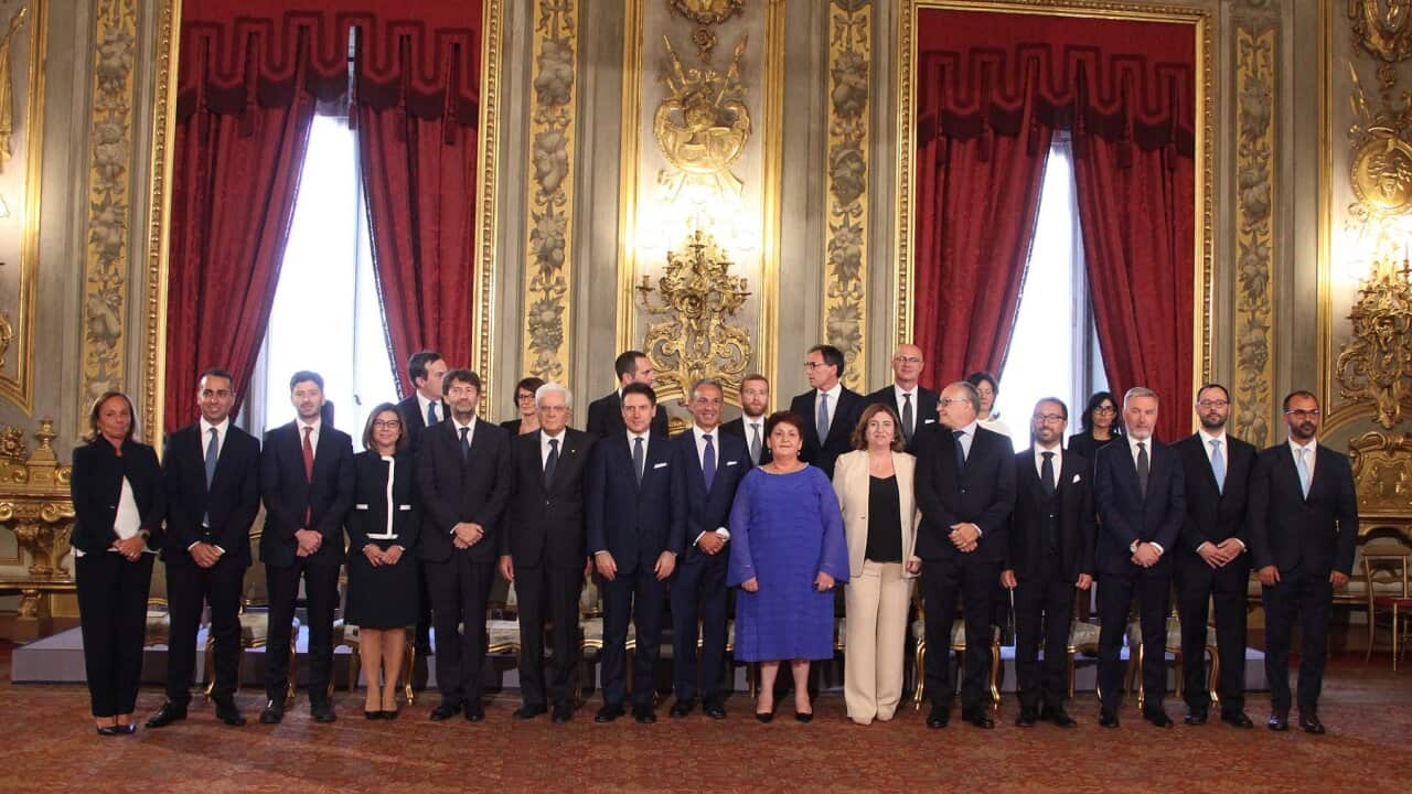 Rome, Oath of the Government Count at the Quirinale Pictured:.