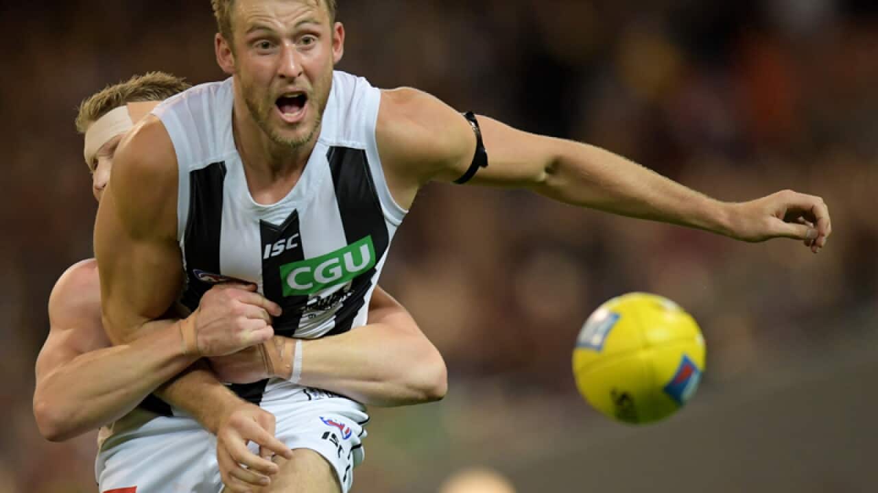 Collingwood player Ben Reid