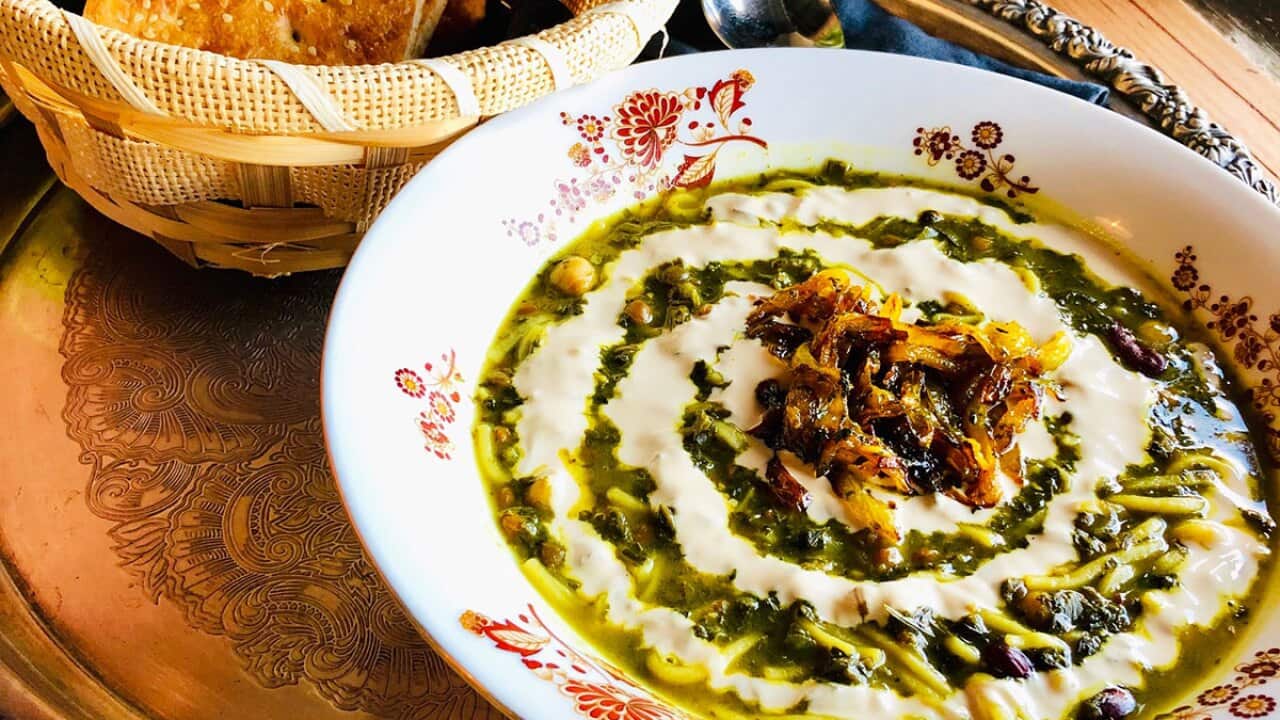 Persian noodle soup at Cafe Sunshine
