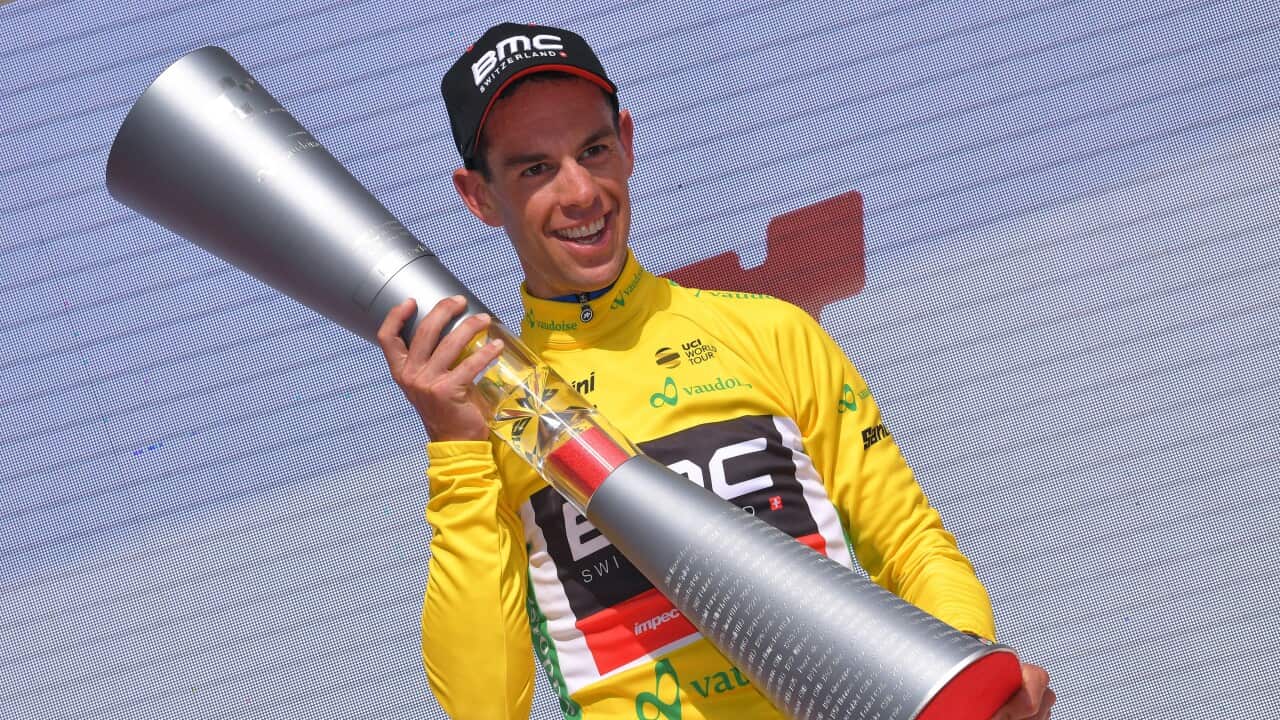Richie Porte won the 2018 Tour de Suisse comfortably over #sbstdf GC rivals Nairo Quintana and Mikel Landa calling it the biggest victory of his career (Getty)