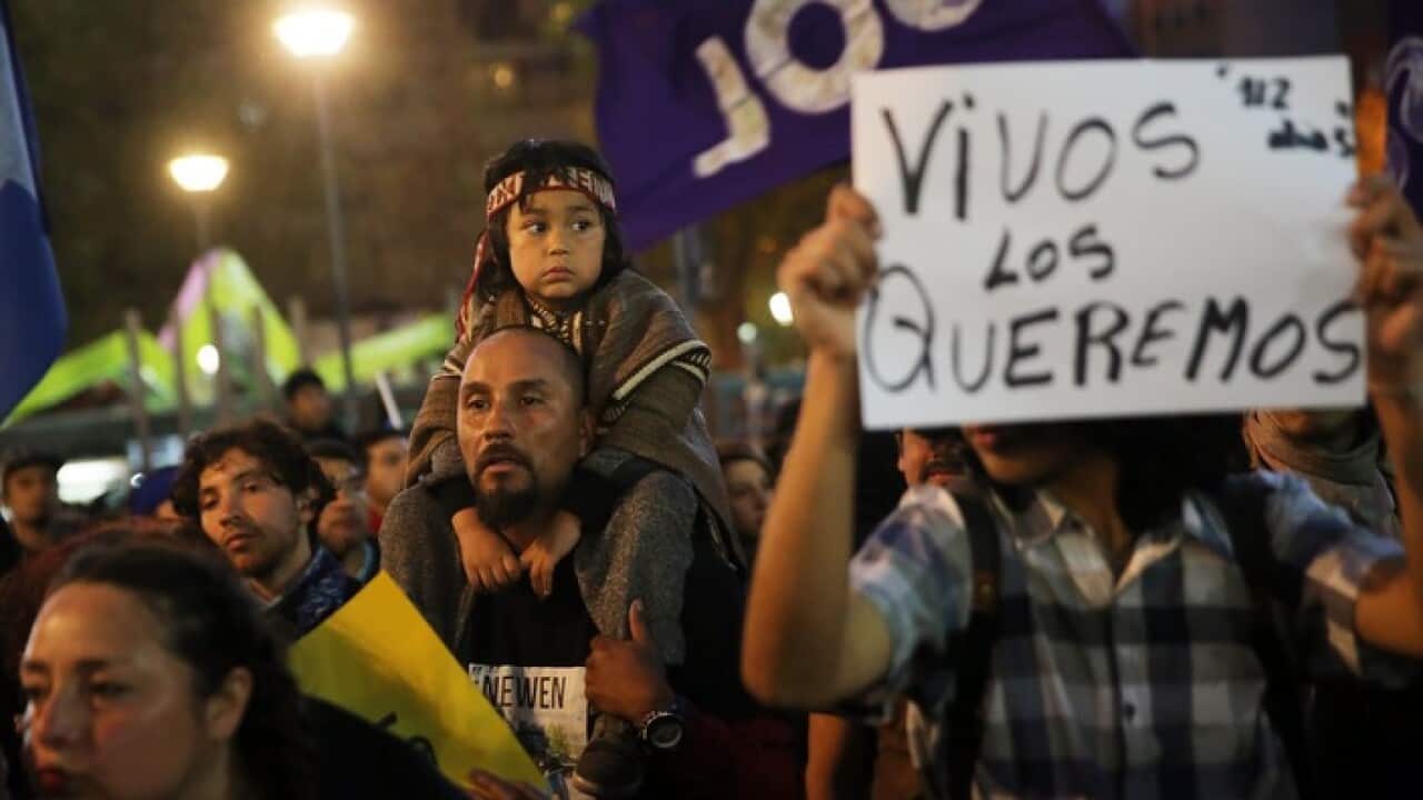 Protesta mapuche
