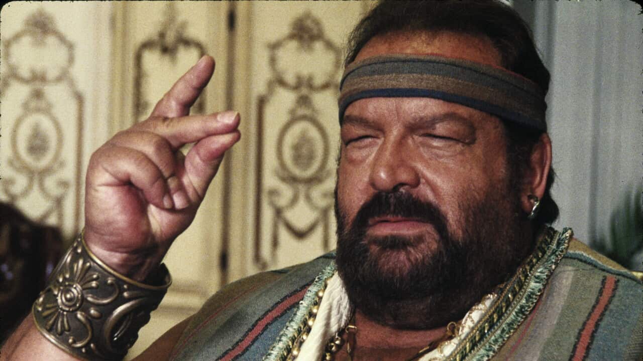 Bud Spencer in the movie "Aladdin/Superfantagenio"
