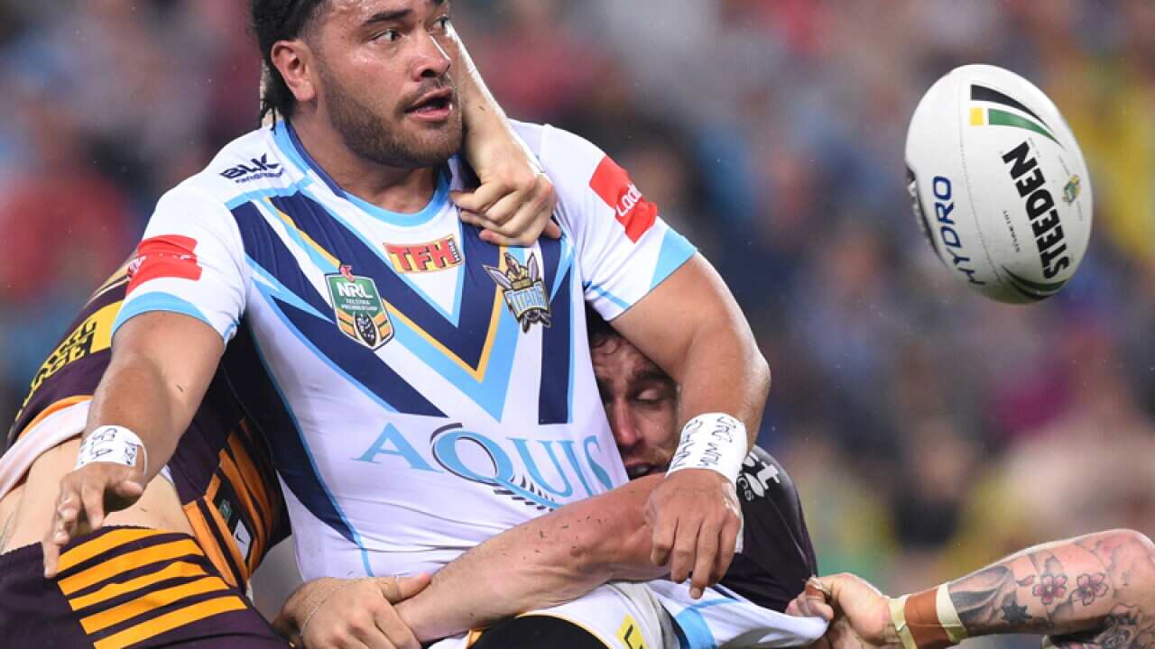 Titans player Konrad Hurrell