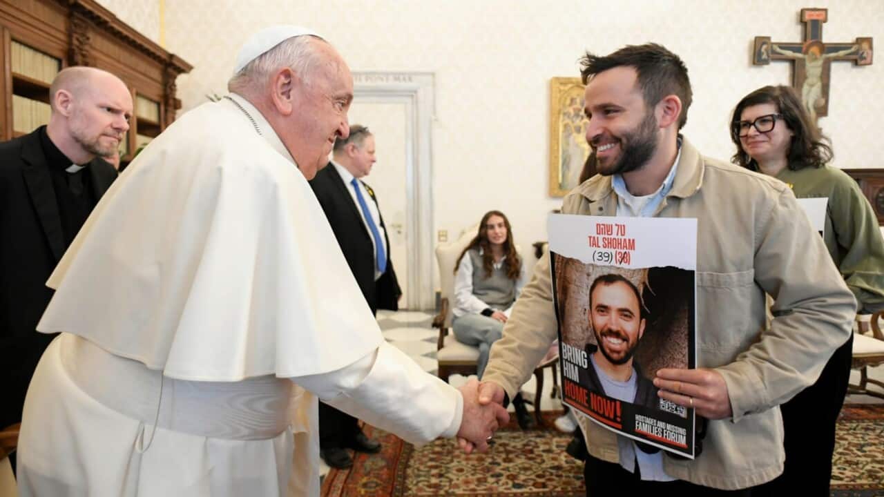 Pope Francis meets with Israeli hostages freed from Gaza