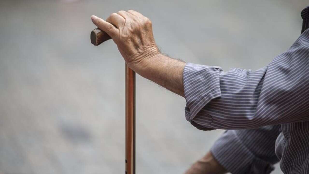 An elderly man in Brisbane.