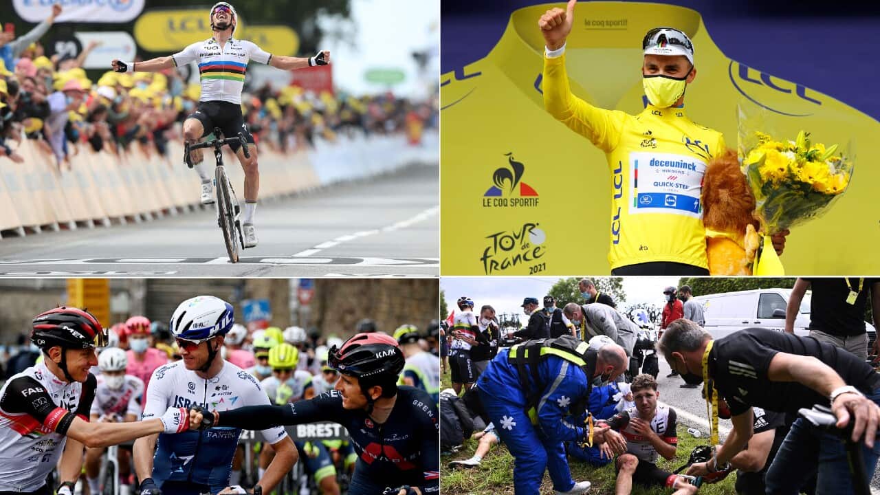 The opening stage of the Tour de France offered plenty of drama