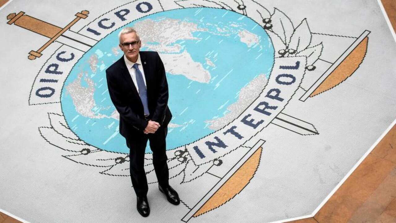 Secretary General of Interpol Jurgen Stock at Interpol headquarters in Lyon, France