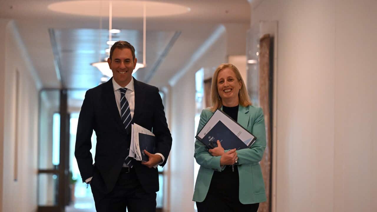 JIM CHALMERS BUDGET SURPLUS PRESSER