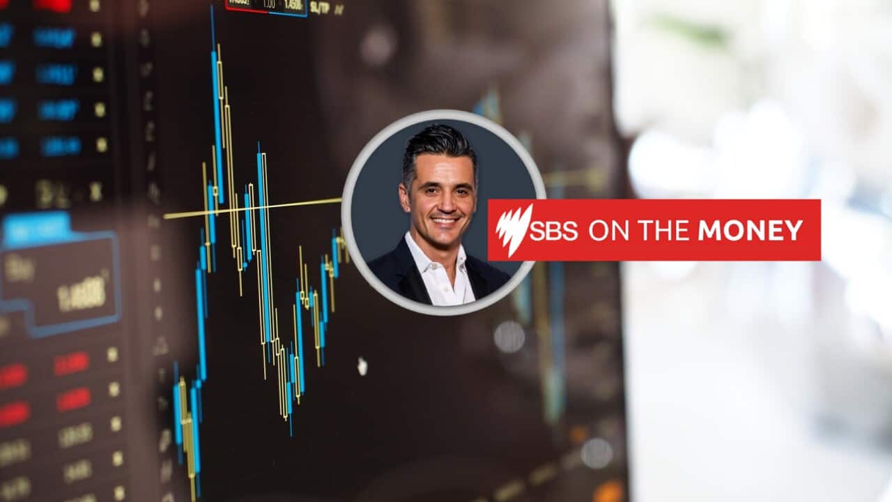 Stock market performance seen on a computer screen.