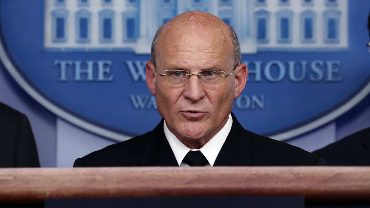 Michael Gilday speaks at the White House in Washington on 1 April 2020.