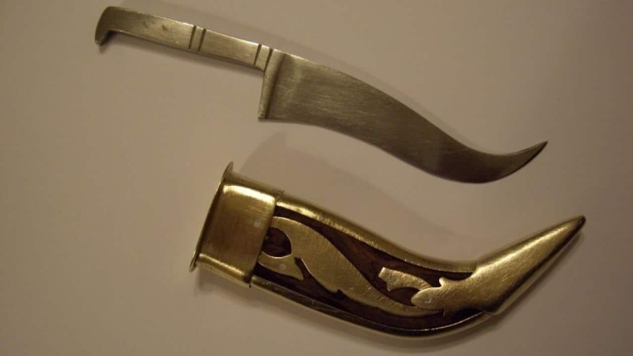 A Sikh kirpan knife