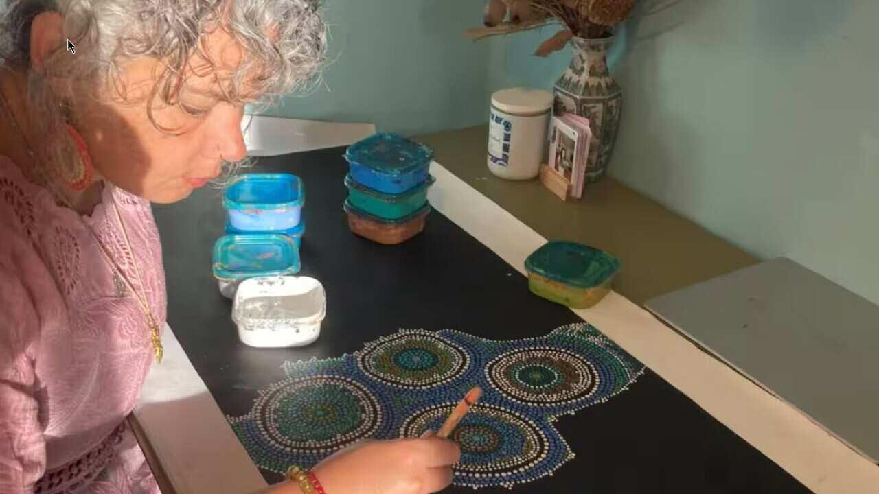 Gamilaraay/Bigambul and Yorta Yorta artist Arkeria Rose Armstrong Credit: Arkeria Rose.jpg