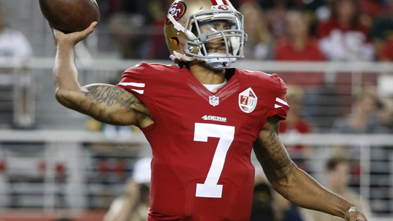 San Francisco 49ers quarterback Colin Kaepernick