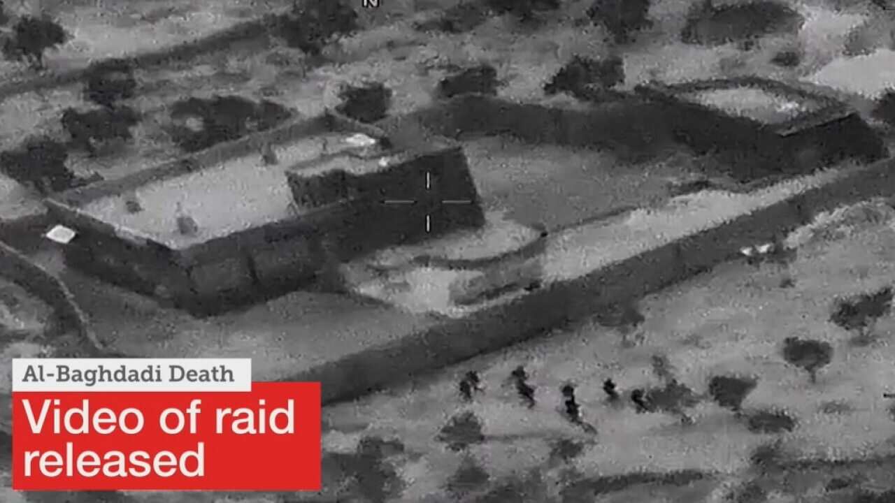 Pentagon releases video of raid on al-Baghdadi