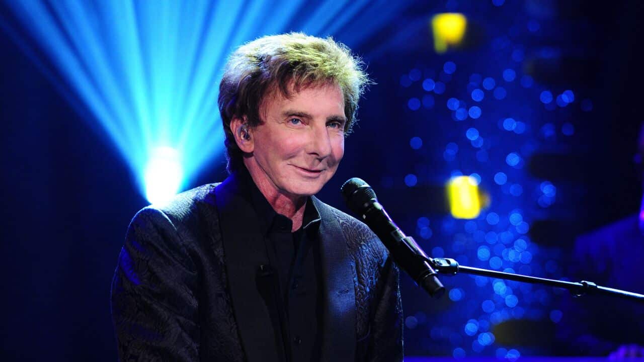 Barry Manilow during the filming of the Graham Norton Show at the London Studios