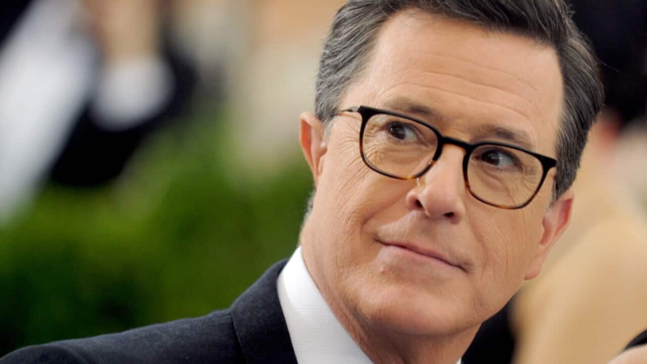 Late-night US TV show host Stephen Colbert