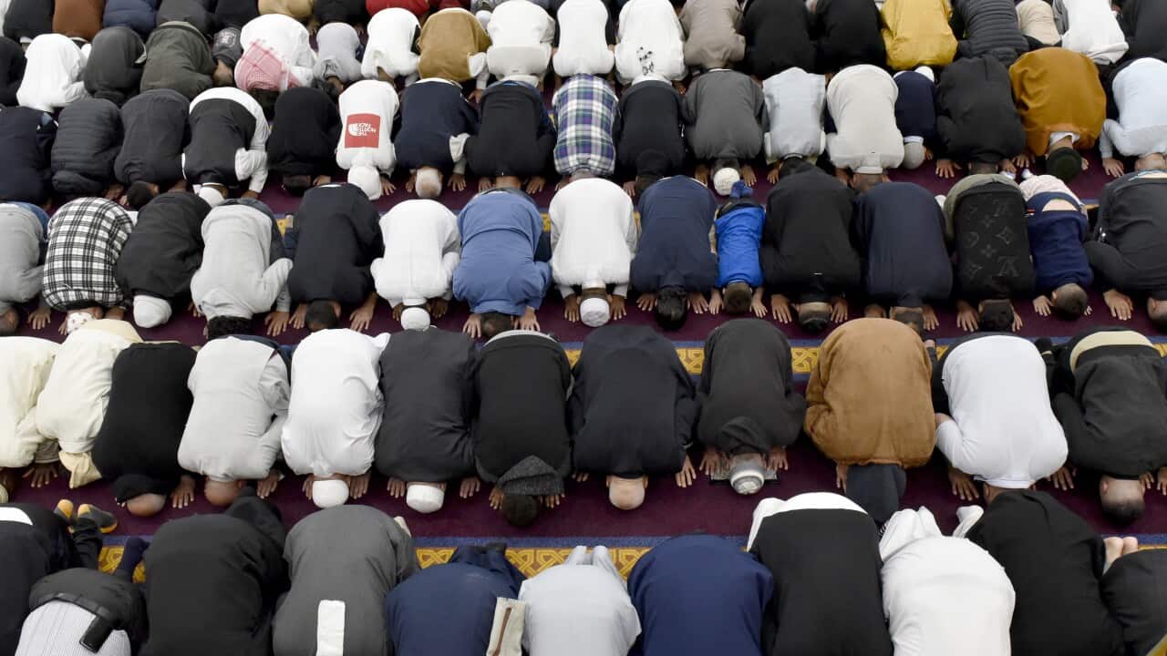 Muslims at Eid prayer