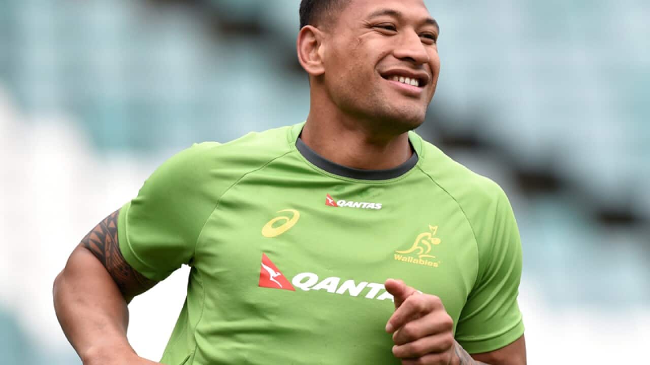 Australian rugby union player Israel Folau