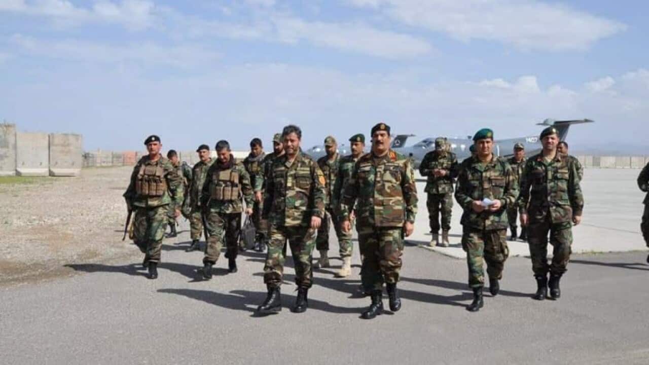 Afghan military forces in Bala Morghab District