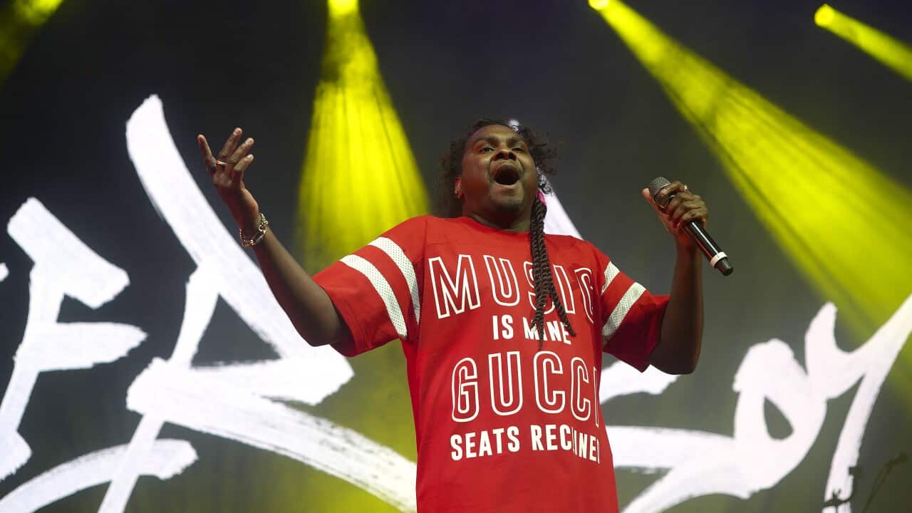 Baker Boy performs in Victoria in 2021 (AAP).jpg