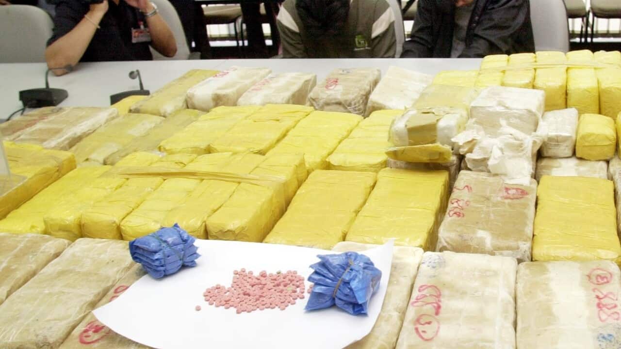 Bangkok's arrested 1.79 million methamphetamine tablets (AAP Image - AP Photo - Sakchai Lalit)
