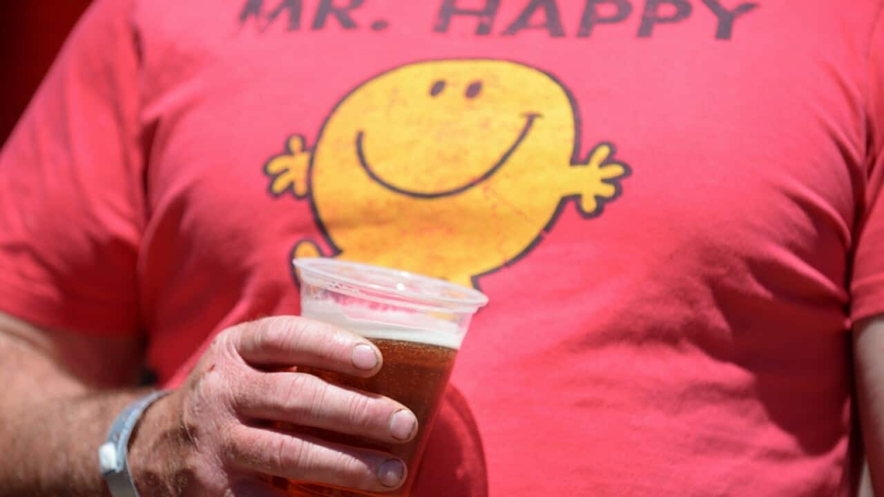 A car performs a burnout during the Summernats festival in Canberra, Friday, Jan. 3, 2014. The 27th hot car and burnout festival is held in Canberra from January 2-5, 2014. (AAP Image/Lukas Coch) NO ARCHIVING