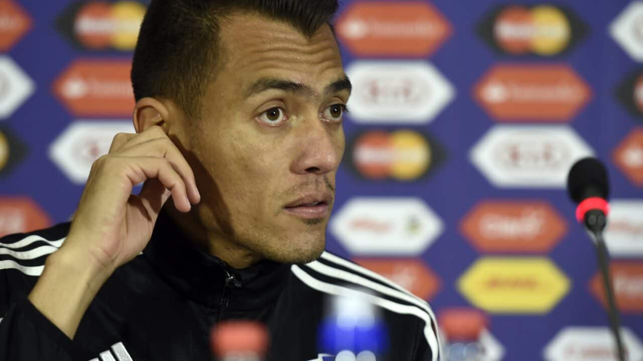 Venezuela's midfielder Juan Arango