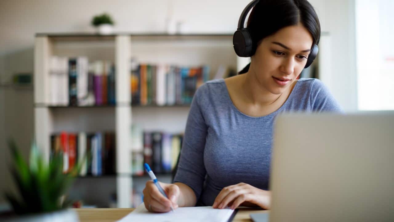 Woman at desk