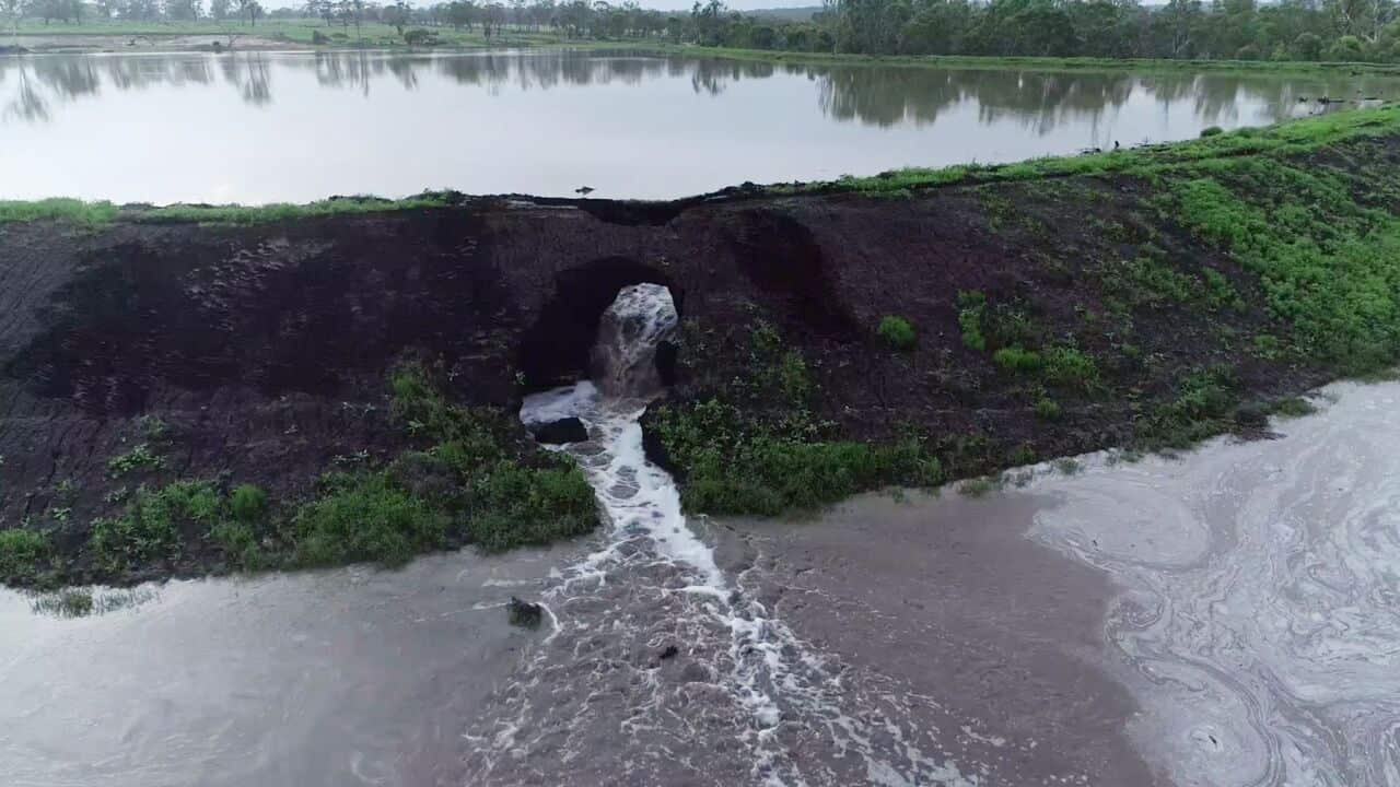 Leaking Southern Downs dam