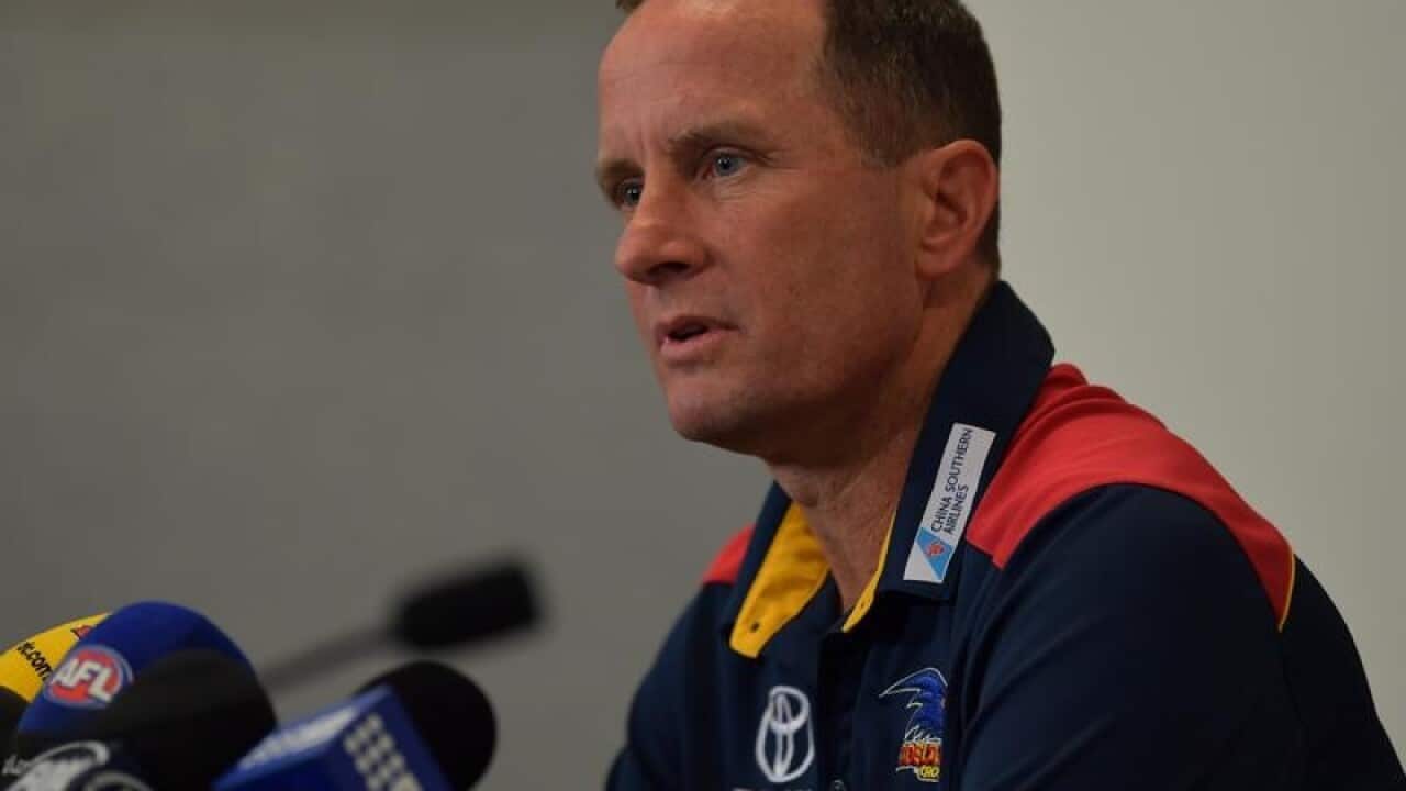 A file image of Adelaide Crows coach Don Pyke
