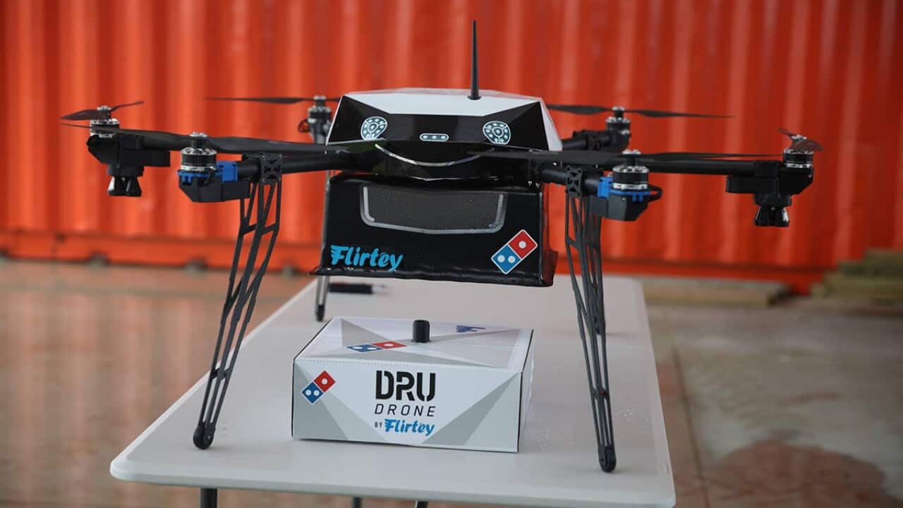 Domino's pizza drone