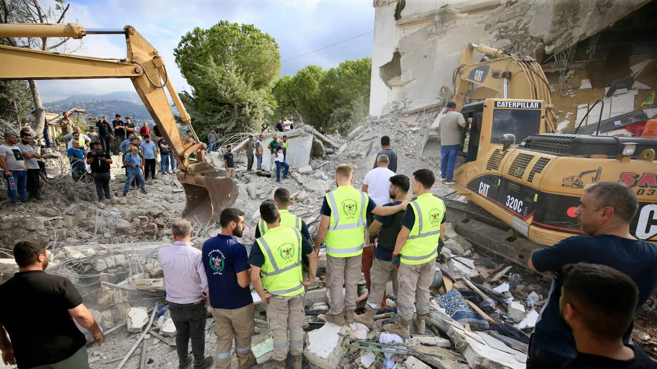 Aftermath of Israeli strike in Arab Salim