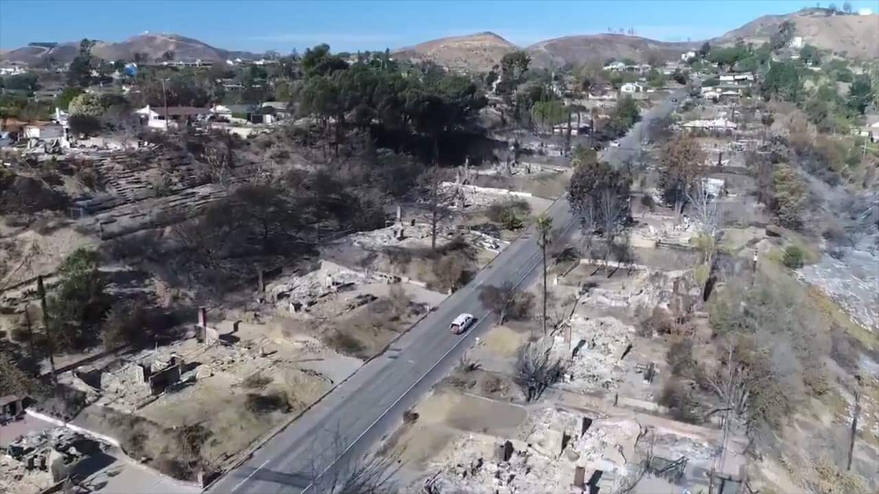 Devastation from the California wildfires.