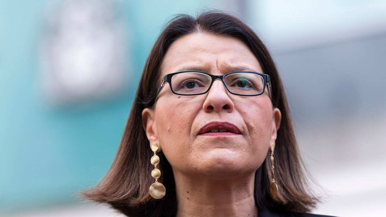 Skip to main content Alt Text * Alt text provides alternative information for an image. This is important for search engine optimisation and screen readers. Caption Victorian Health Minister Jenny Mikakos speaks to media in Melbourne, Monday, August 5, 20