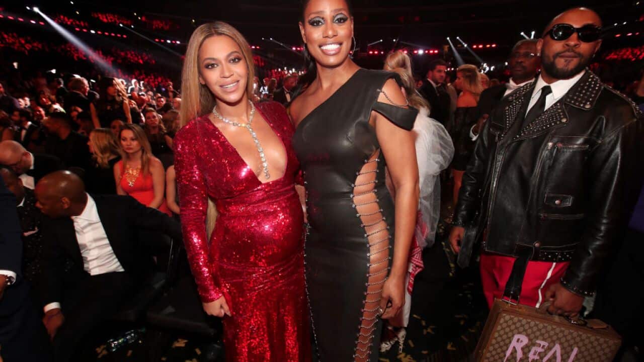 Beyonce and Laverne Cox