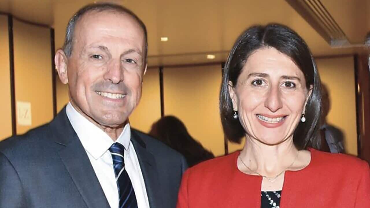 Vic Alhadeff with Gladys Berejeklian