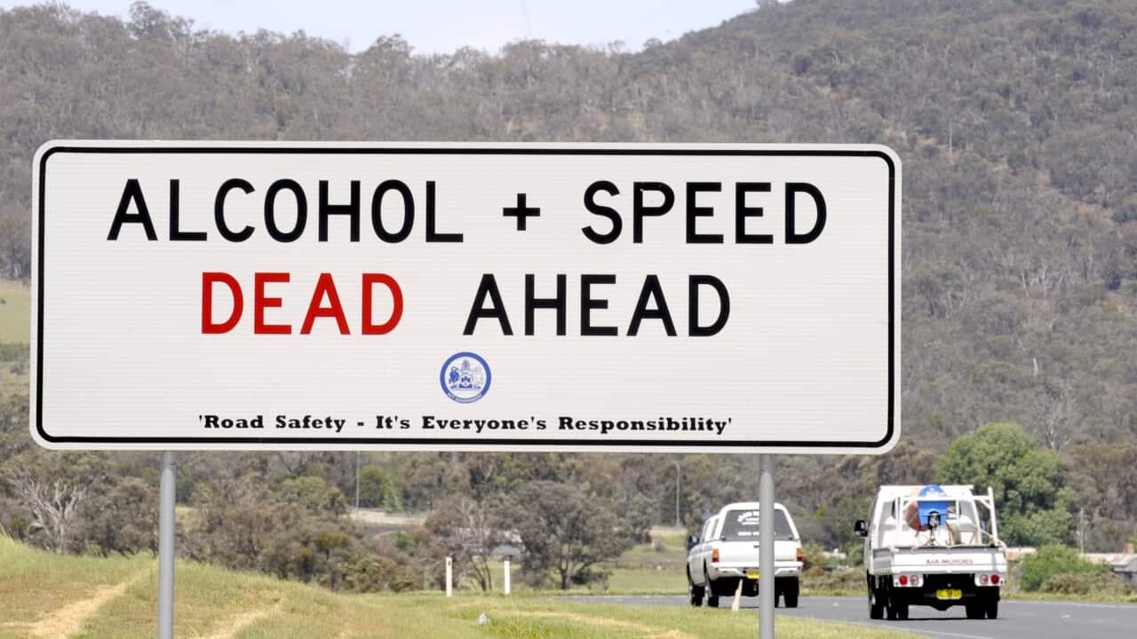 DRINK DRIVING WARNING SIGN