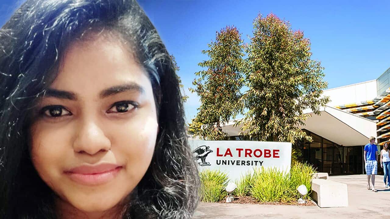 La Trobe University "Vice-Chancellor Scholarship - India and Sri Lanka" recipient Preetha Raj Rajendran.