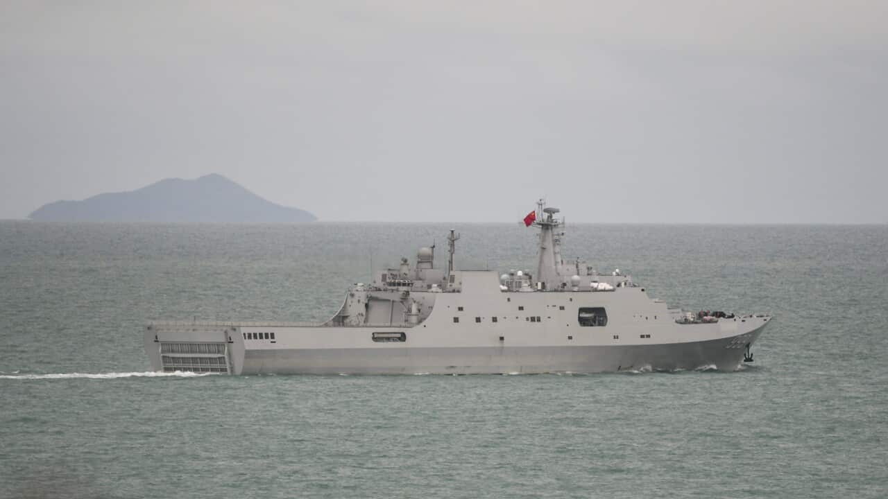 Chinese vessel lasing ADF aircraft