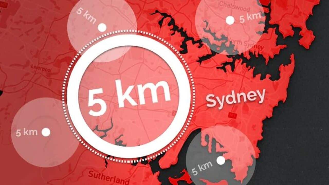 How far is 5km from home?