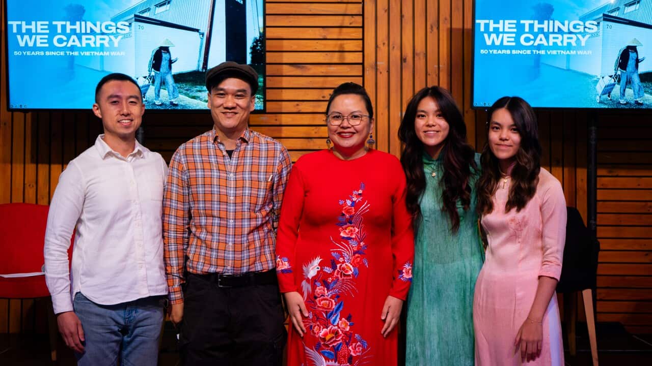 Chris Tran, Thang Luong, Sheila Pham, Annabella and Antoinette Luu (SBS)
