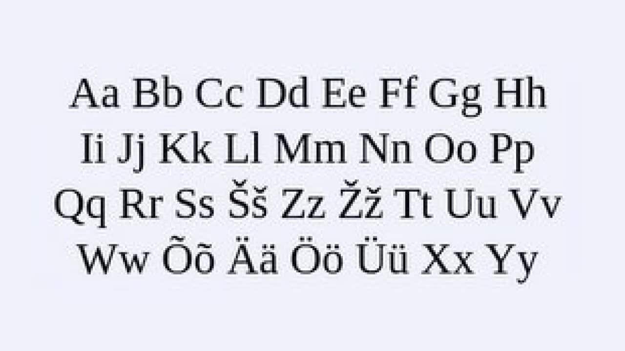 Estonian alphabet