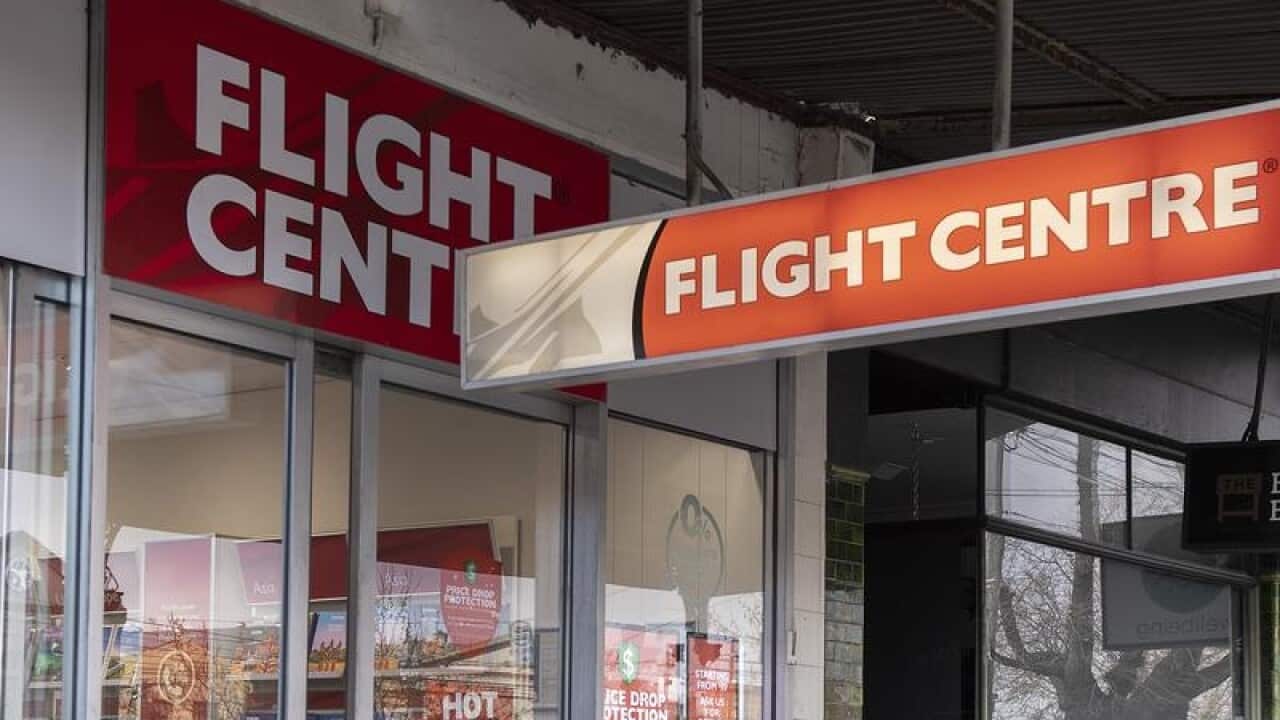 View of a Flight Centre branch.