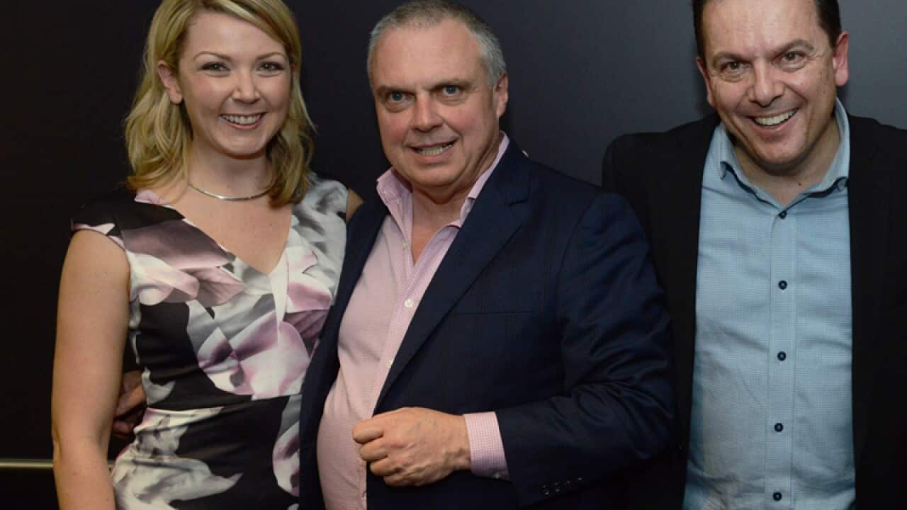 NXT senators Skye Kakoschke-Moore, Stirling Griff and Nick Xenophon