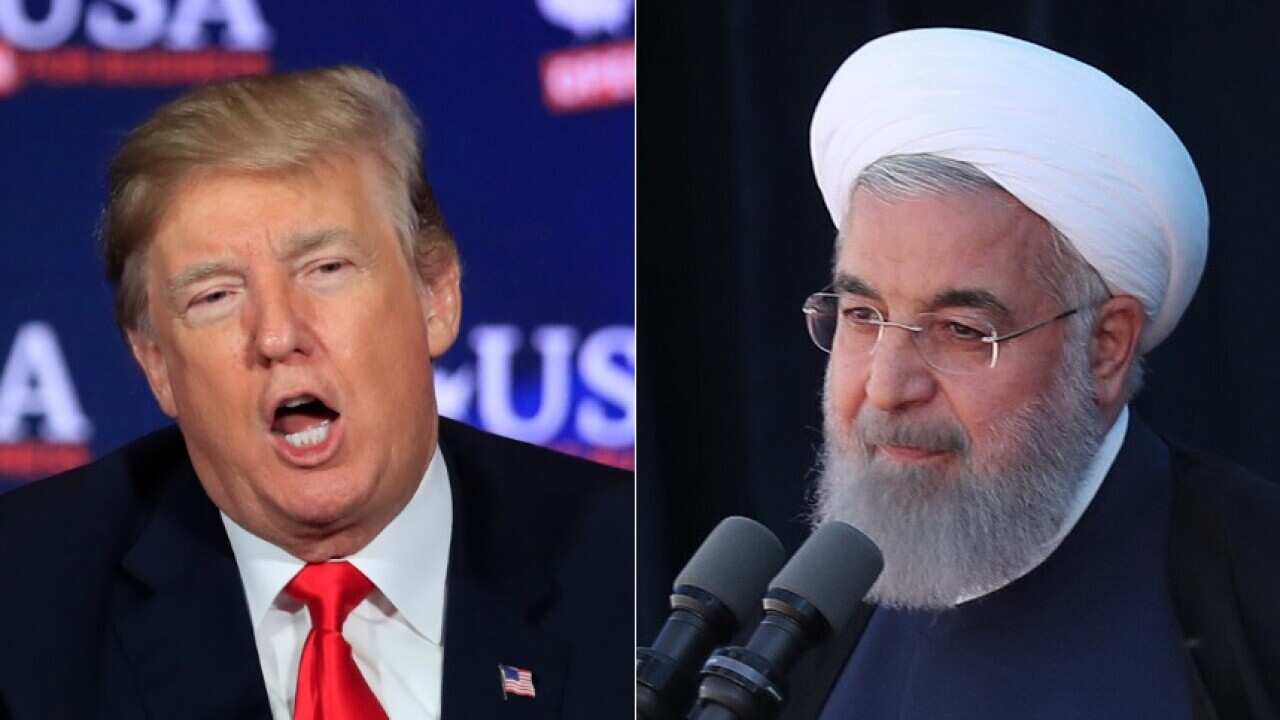 US President Donald Trump and Iran President Hassan Rouhani.
