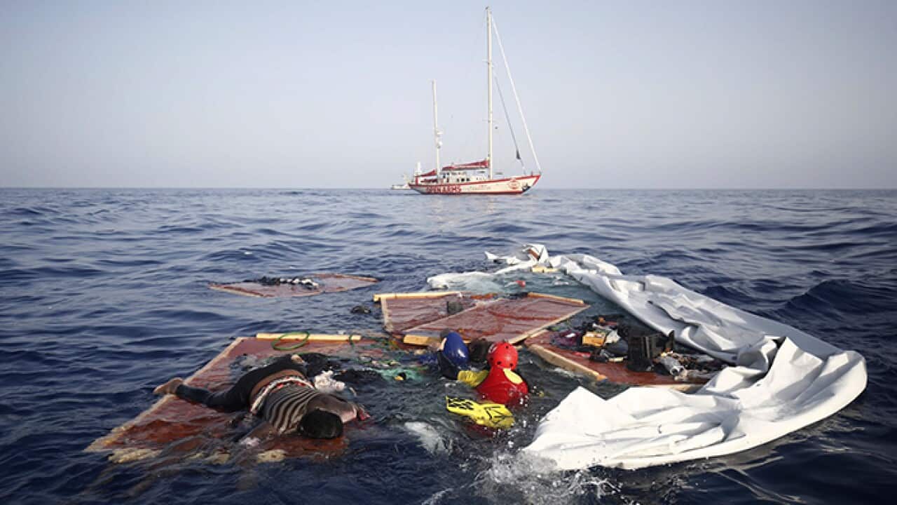 Refugees in their trip to Europe