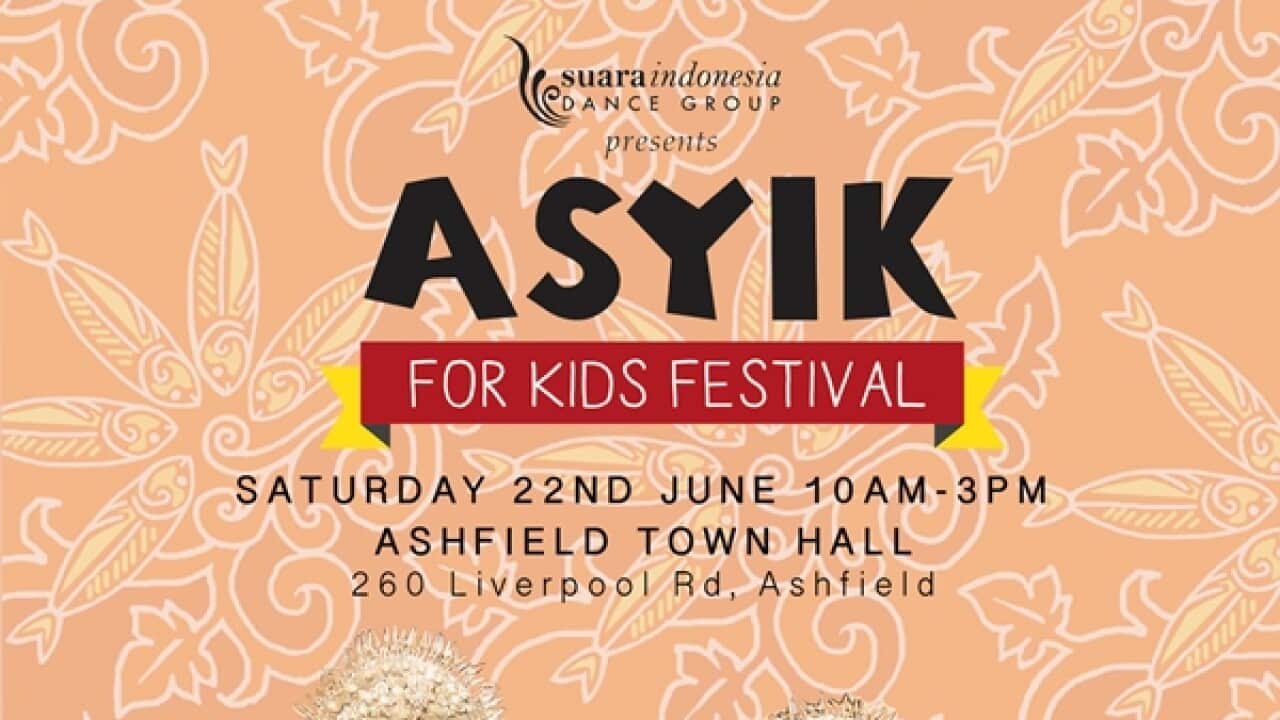 Asyik for Kids 2019 will be held at Ashfield Town Hall, NSW on 22 June from 10am-3pm.
