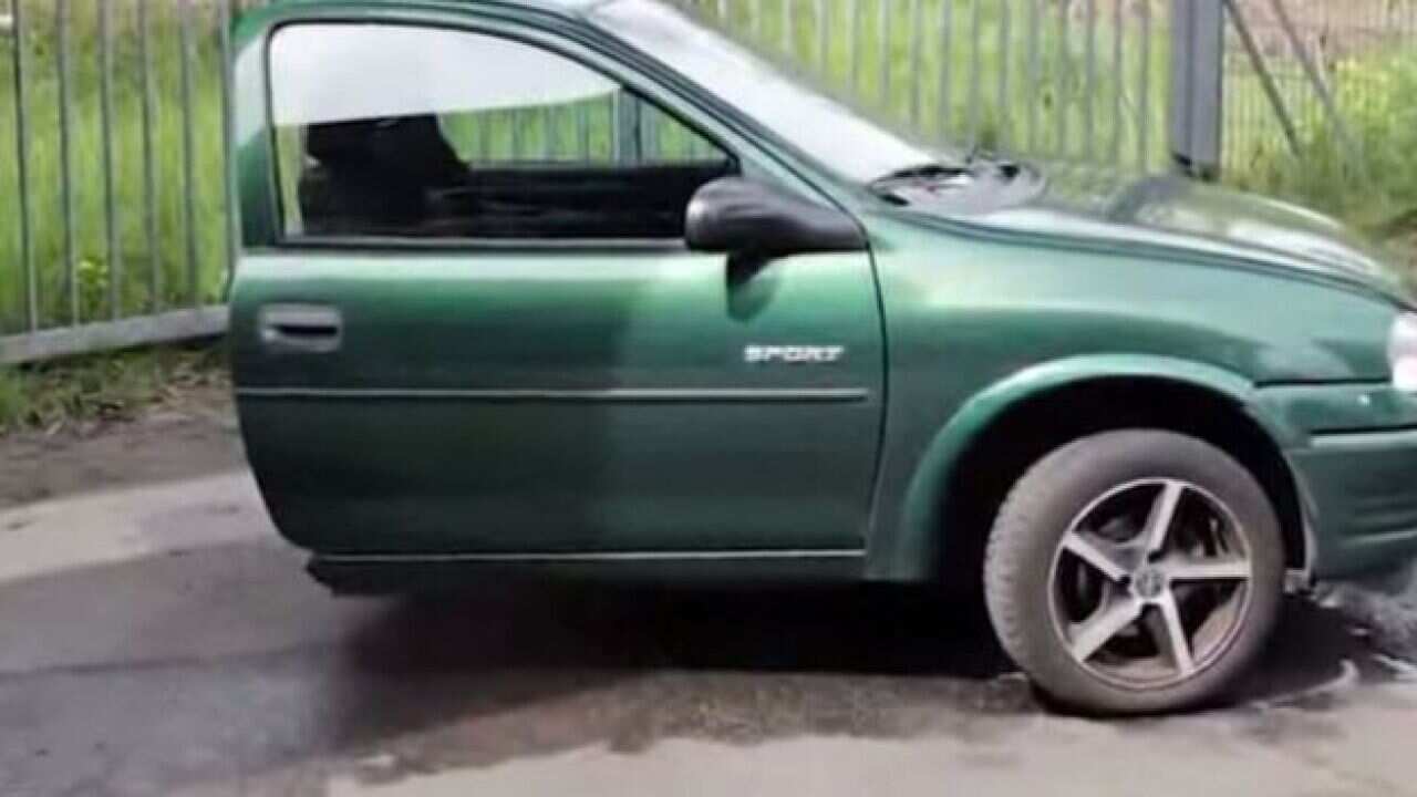 Car halved